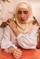 Person experiencing stress